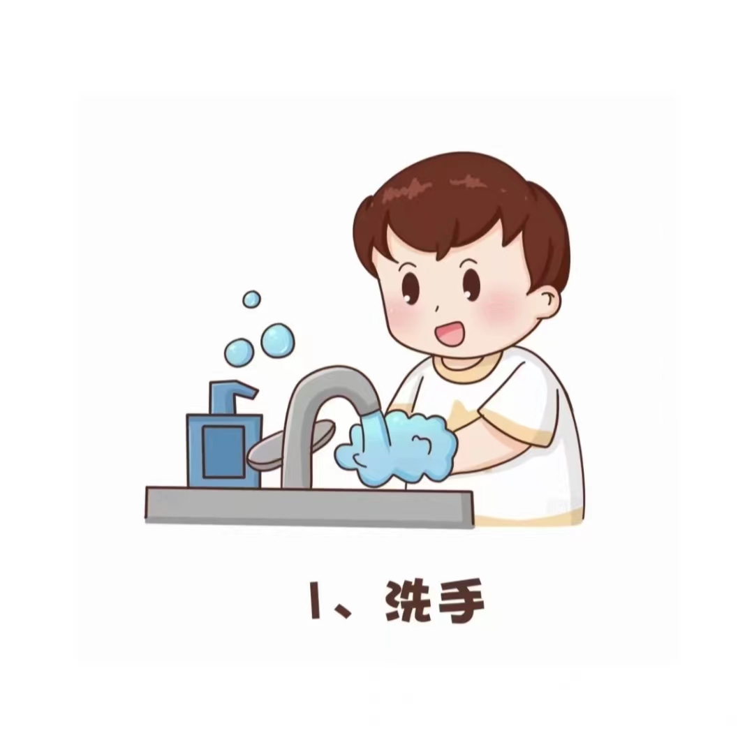 餐前洗手(记得要用到七步洗手法哦)让我们根据图片再回顾一下进餐流程
